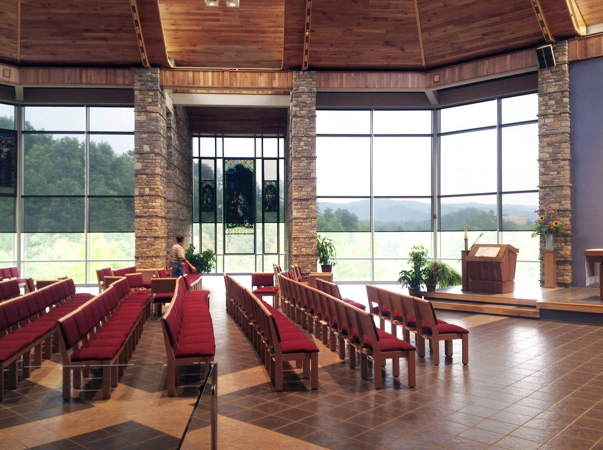 Insolroll Solar Shades control the glare of large windows that showcase Colorado views