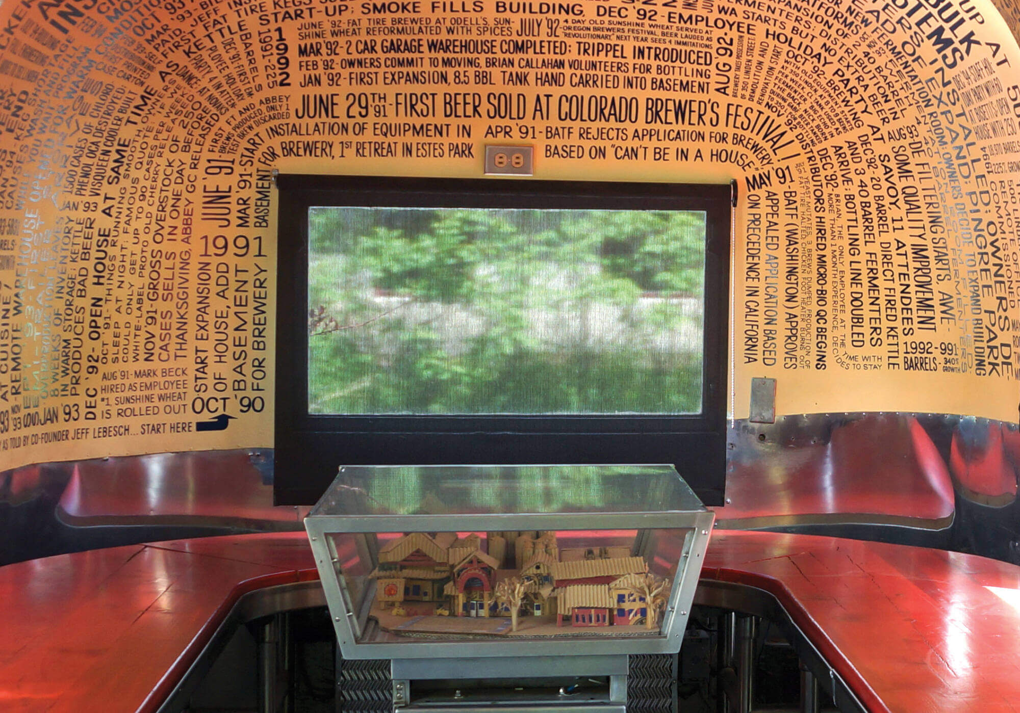 Insolroll Solar Shades in New Belgium Airstream camper