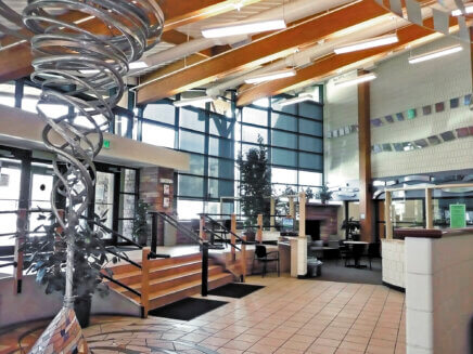 Solar shades contributed LEED qualification points for energy efficiency to the North Boulder Rec Center