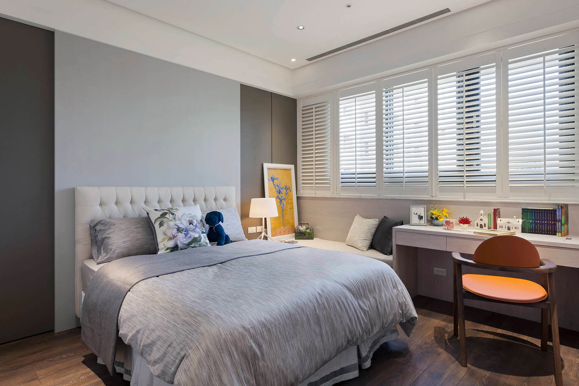 Louvers on Norman Woodlore Shutters close tightly for room darkening and privacy