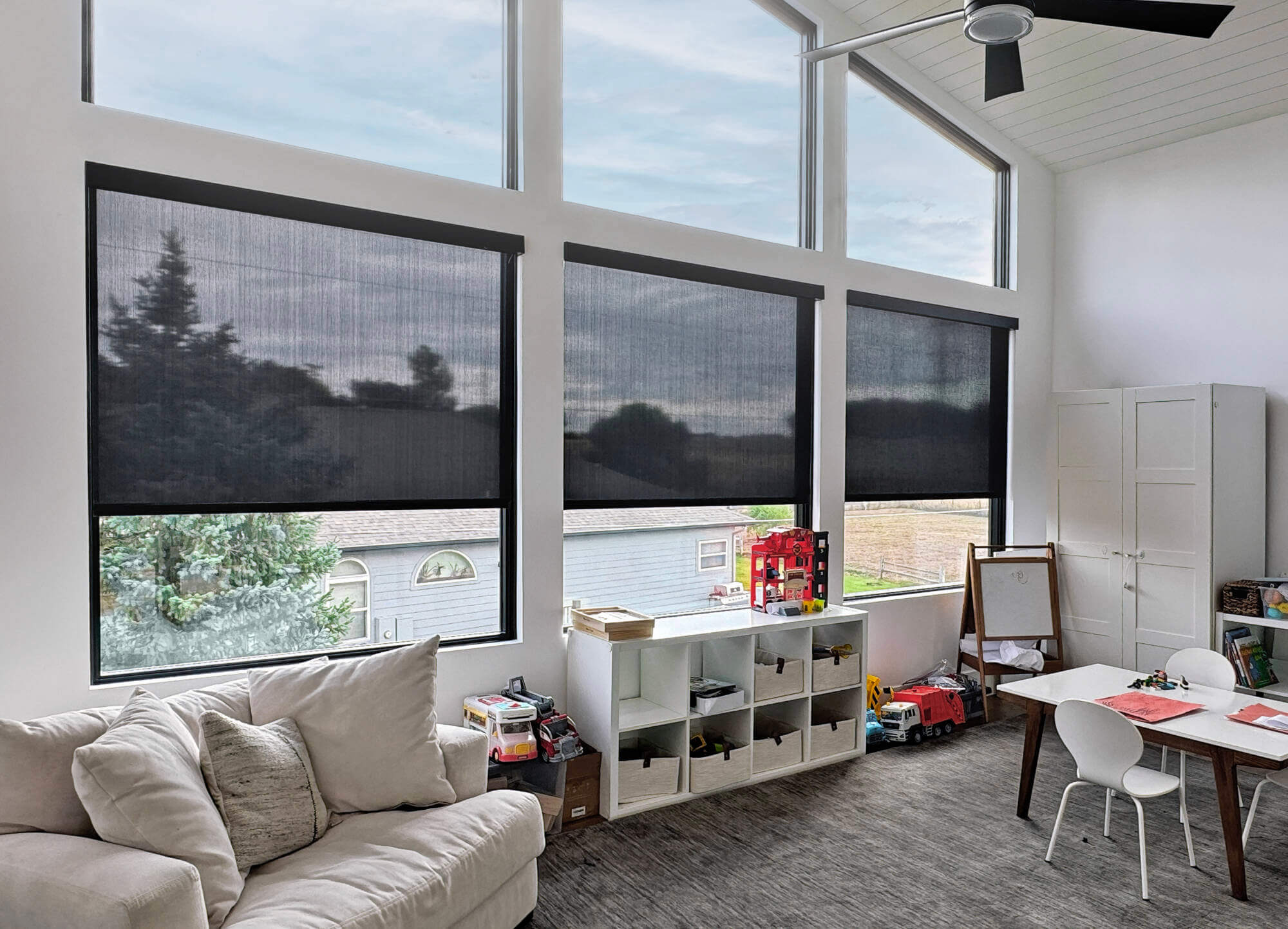 Insolroll Solar Shades with Battery wireless motors