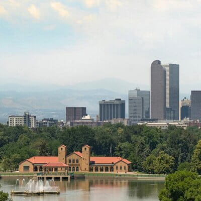 Denver Colorado Skyline strip