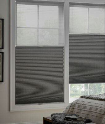 Alta vertical honeycomb shade 2 fabric option