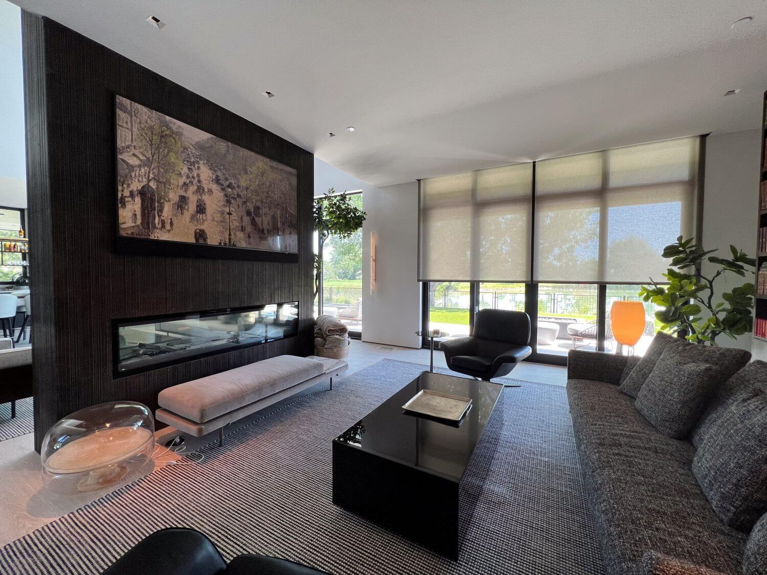 Insolroll roller shades with embedded pocket | Boulder Window Treatments